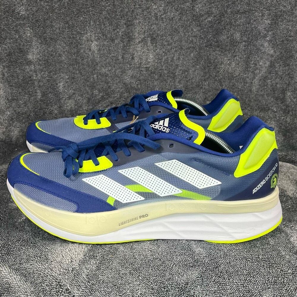 Adidas Adizero Boston 10 Men’s Size 11.5 Blue Volt Running Shoes NEW No Box